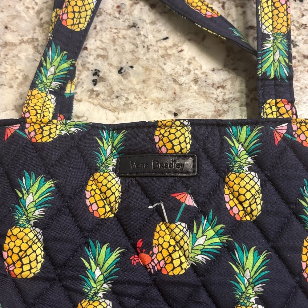 Vera Bradley pineapple tote. Like new.